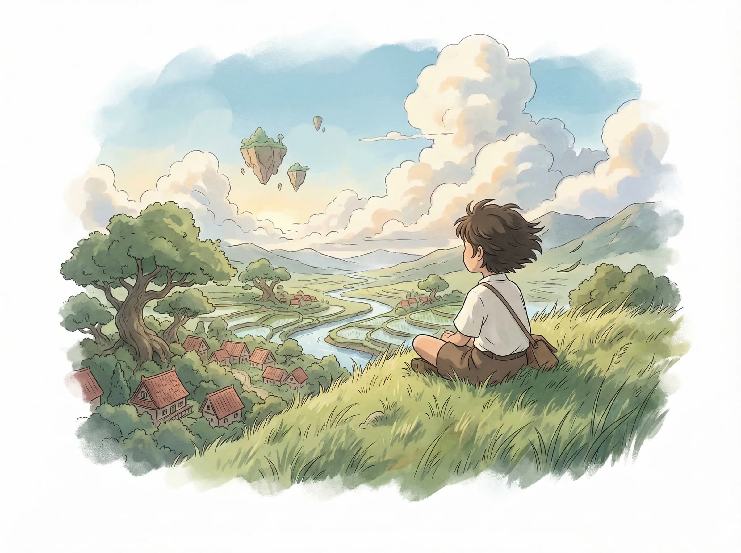 Ghibli art style example