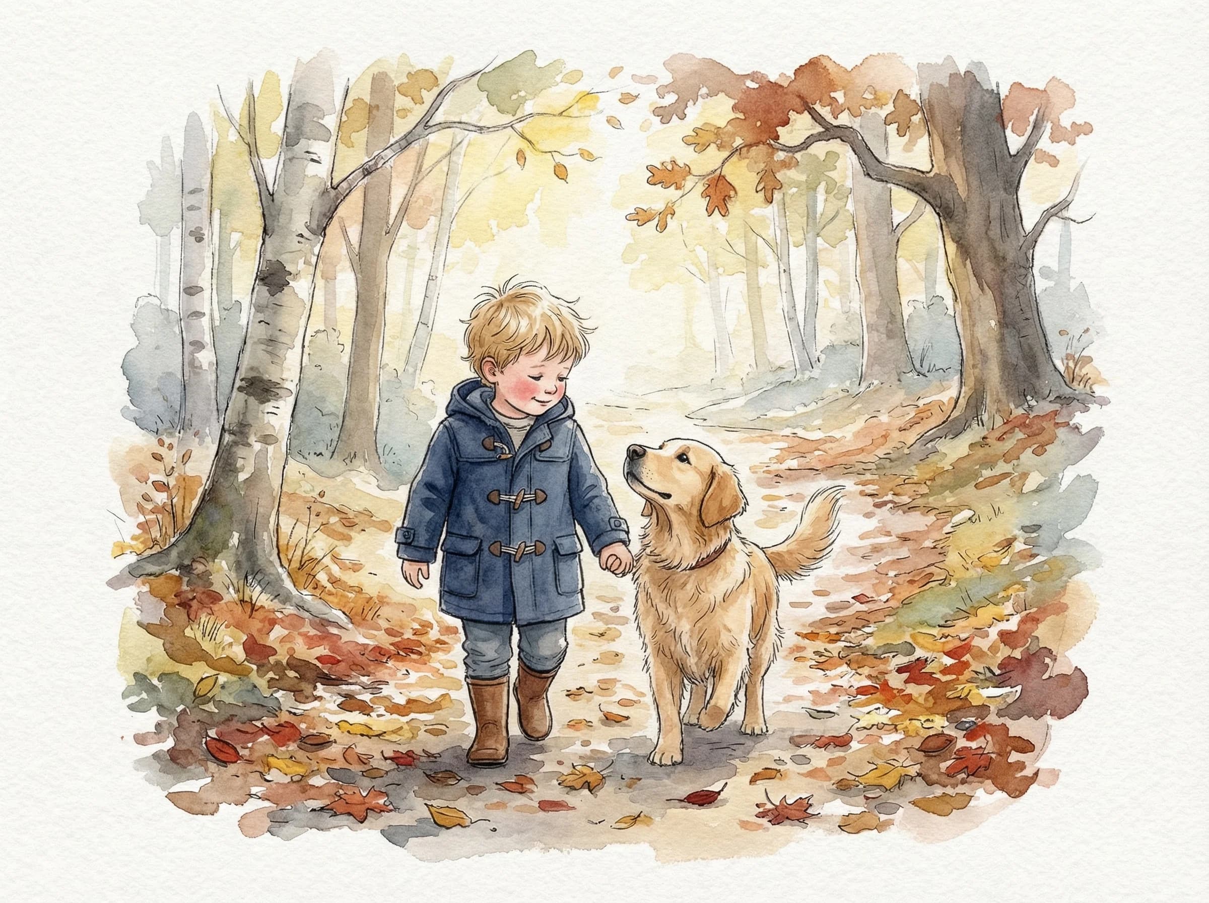 Watercolour-style storybook illustration sample