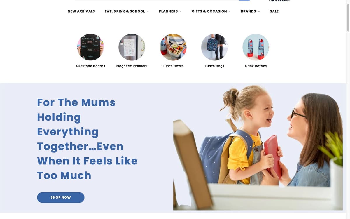 Mikki and Me customisation flow showing preset name and detail options