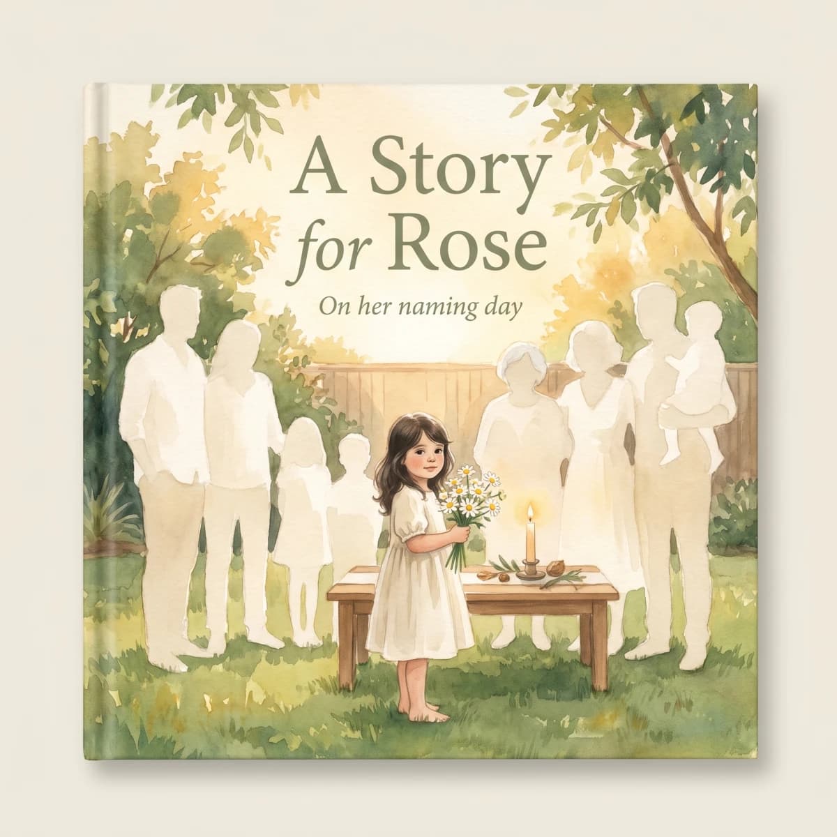 A one-of-a-kind personalised hardcover storybook as a christening gift